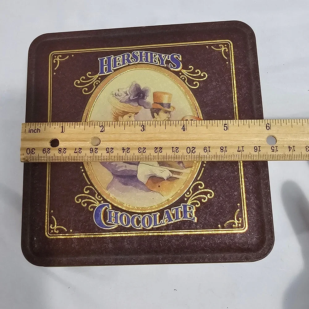 Vintage 1995 Hershey's Chocolate Tin Canister Vintage Edition 4 Victorian Style